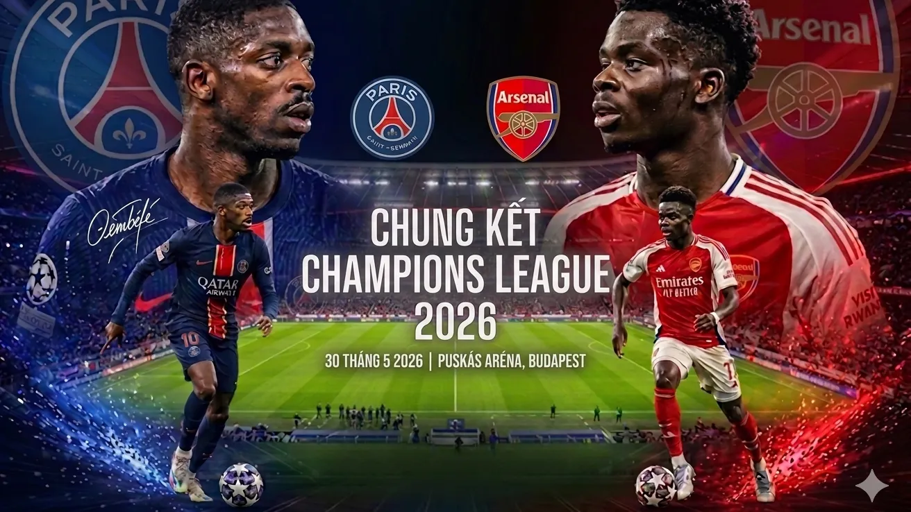 Chung kết C1 PSG vs Arsenal xem ở đâu, có gì hay